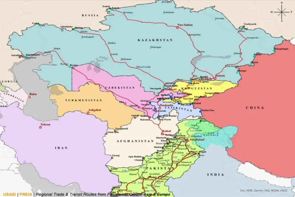 Russia-Central-Asia-Pakistan-trade-corridors